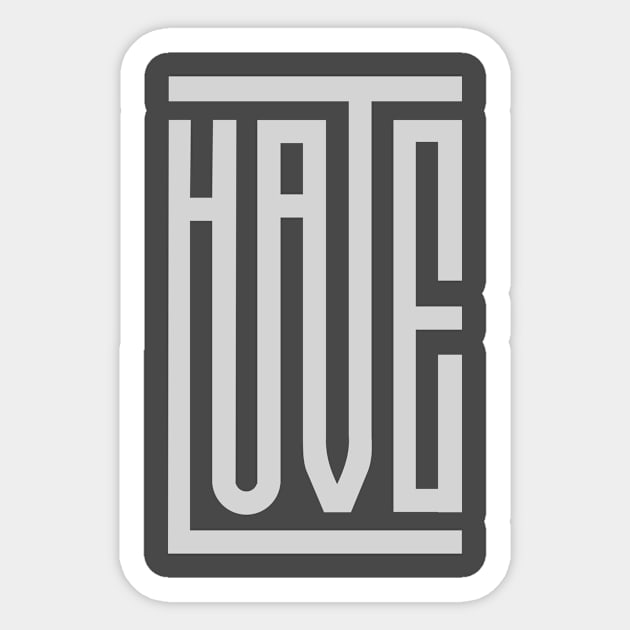 Hate Love Sticker by kangmasJoko12